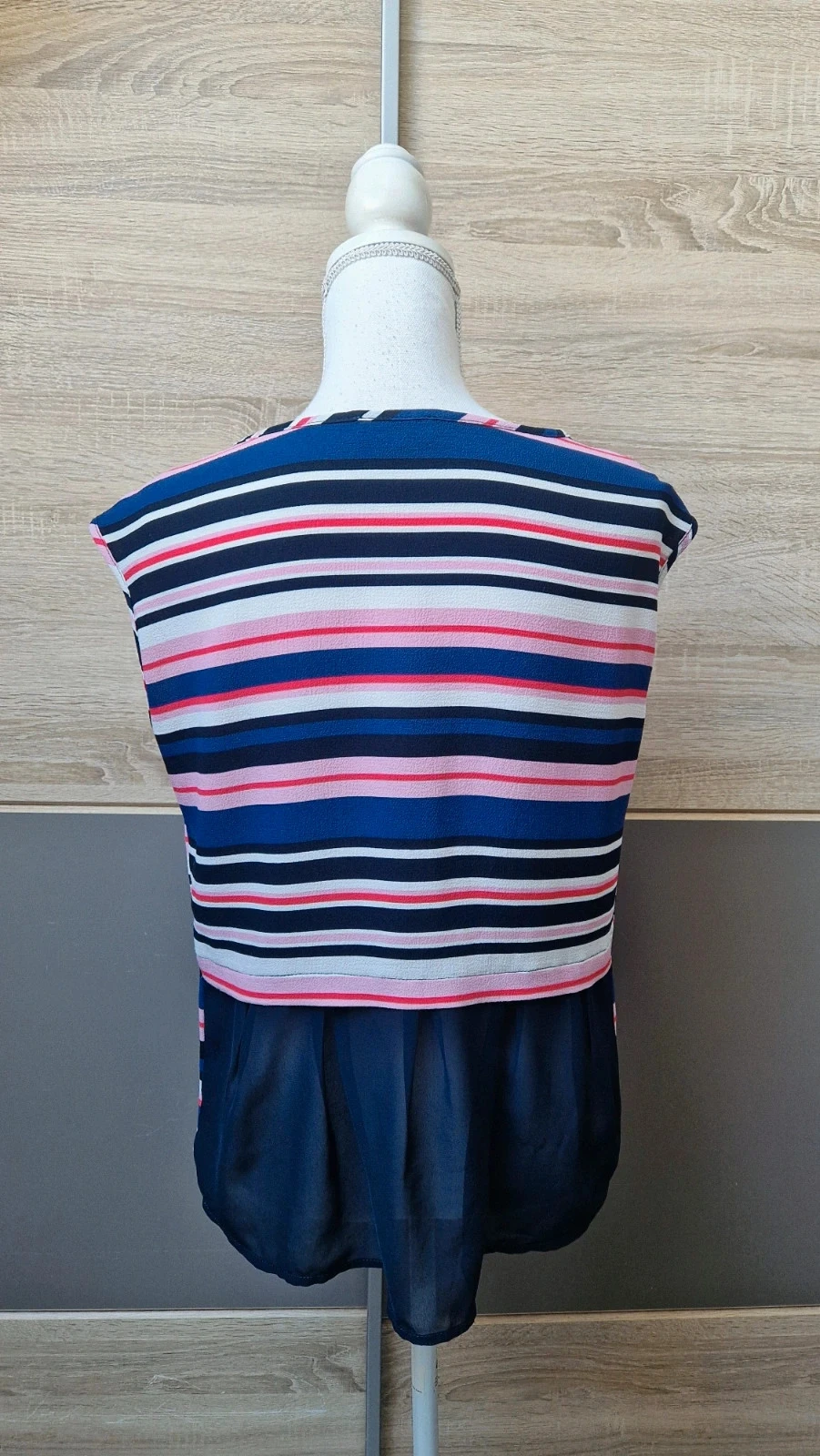 Blusa listrada Jacqueline Riu Tamanho 38 – photo 4